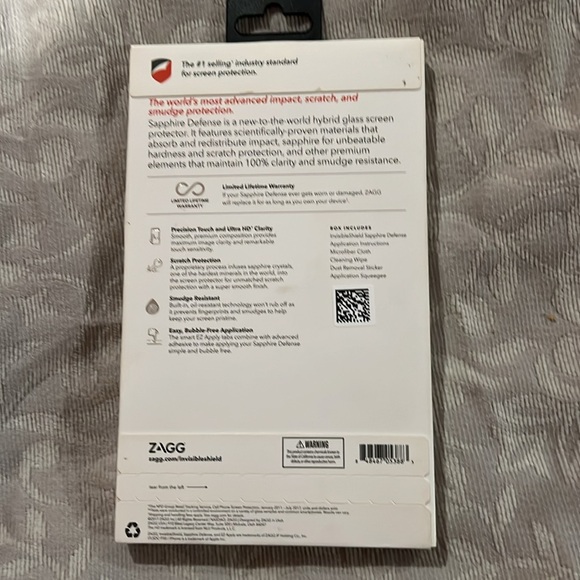 Invisible shield sapphire defense iPhone 8 plus 7 plus 6s plus/6 plus - Picture 3 of 4